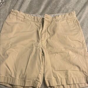 J. Crew Men's Beige Flat Front Shorts